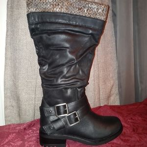 Torrid sweater trimmed Wide leg boots